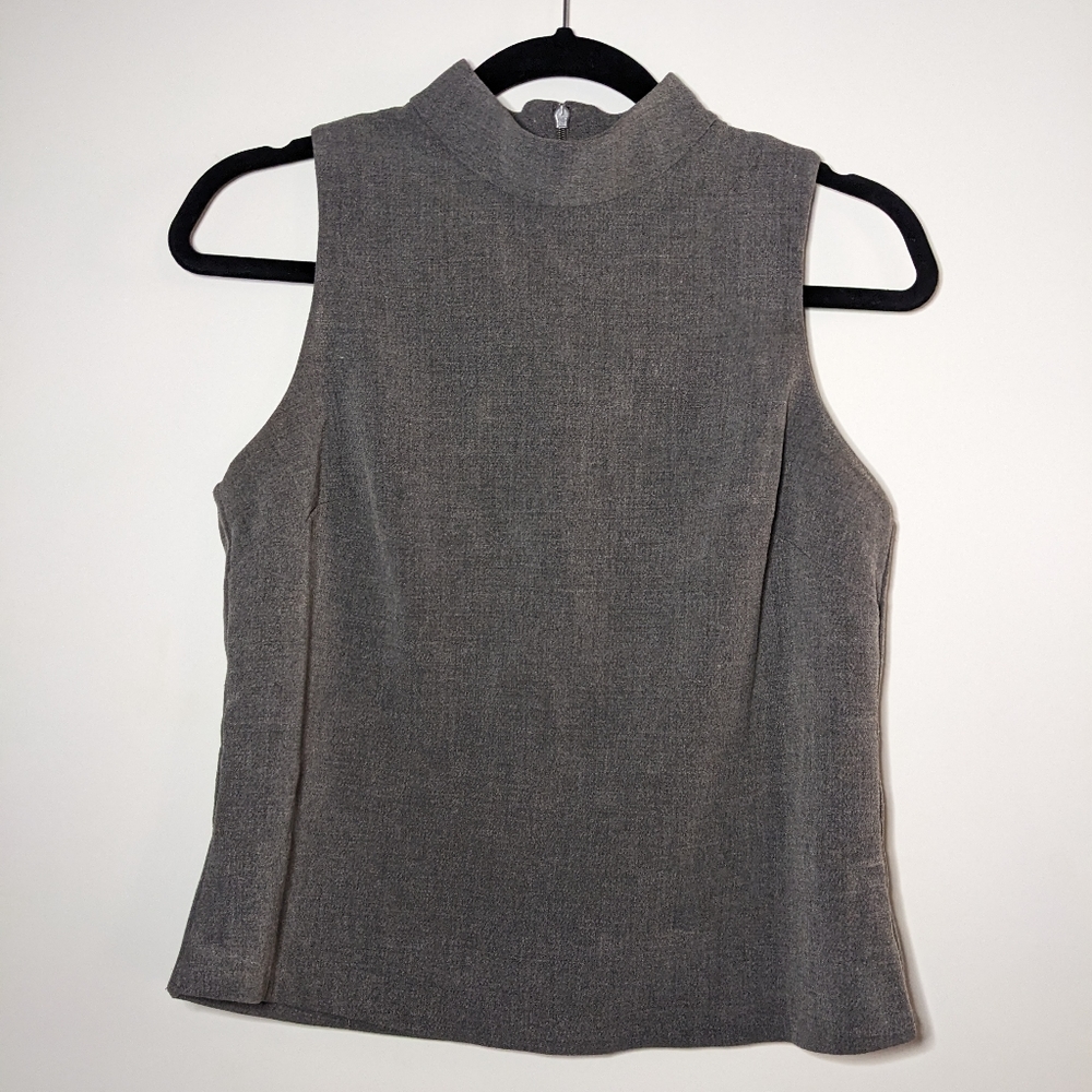 Tokito gray mock neck tunic top (us 6)